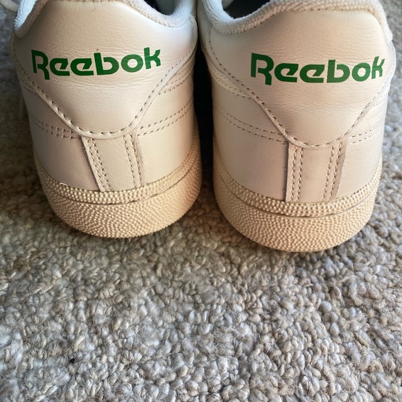 Reebok Club C85 Off White & Green Sneakers - Picture 3 of 4